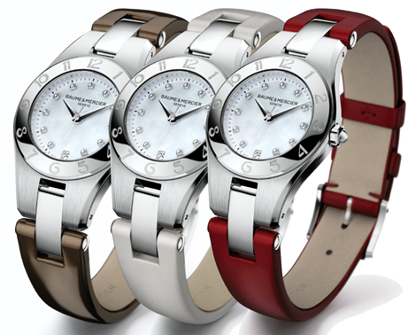 de neiuwe banden voor de Baume & Mercier Linea