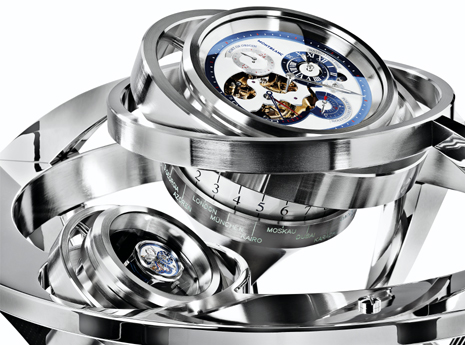 Montblanc R�gulateur Nautique �Navigational Clock� - klik aan voor een grote afbeelding