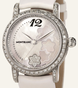 Montblanc Star Magie d��toiles met wir-roze wijzerplaat - klik aan voor vergroting