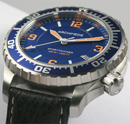 Archimede SportTaucher in blauw met oranje