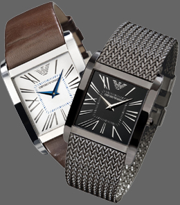 Emporio Armani AR 2008 (met bruin lederen band) en AR 2029