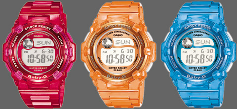 Baby-G 3100 kleuren - klik aan voor een vergroting