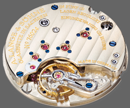 het prachtige uurwerk van de Little Saxonia
