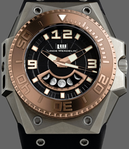 Klik aan voor een grote afbeelding van de Linde Werdelin Oktopus Moonphase Complication