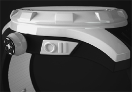 Storm Trooper horloge van de zijkant