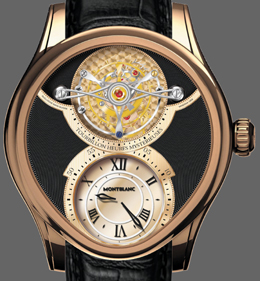 Grand Tourbillon Heures Myst�rieuses uit de Montblanc Collection Villeret 1858