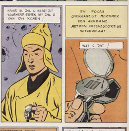 fragment uit een Blake en Mortimer strip van Edgar P. Jacobs