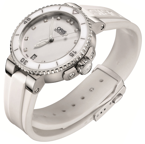 Oris Aquis Mid-Size: duiker voor dames