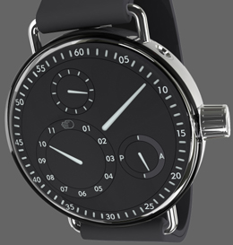 Ressence ZeroSeries met zwarte wijzerplaat