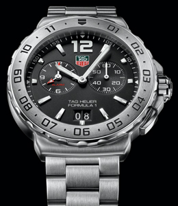 TAG Heuer Fomula 1 Alarm �Steel Bezel� - klik aan voor een grote afbeelding