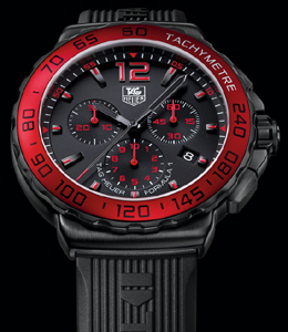 TAG Heuer Formula 1 Chronograph �Black & Red Bezel� - klik aan voor een grote afbeelding