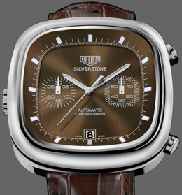 TAG Heuer Silverstone met bruine wijzerplaat - klik aan voor een grote foto